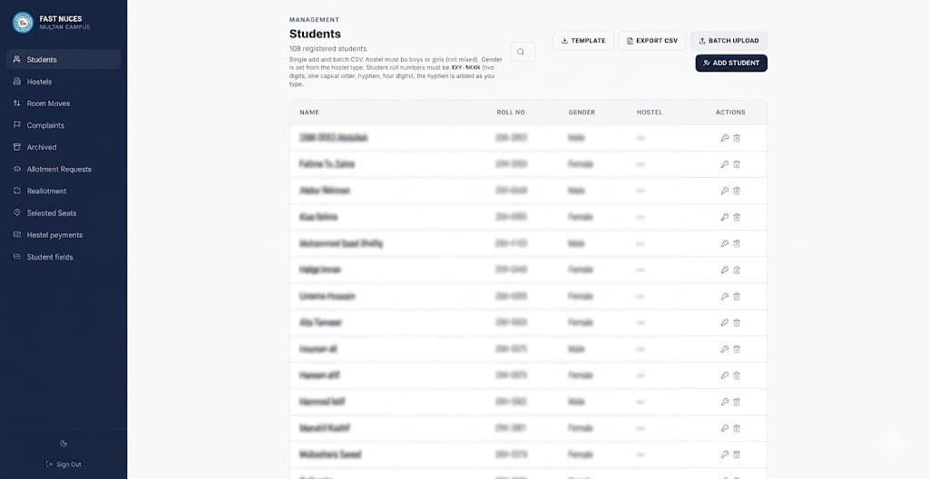 Hostel Management System